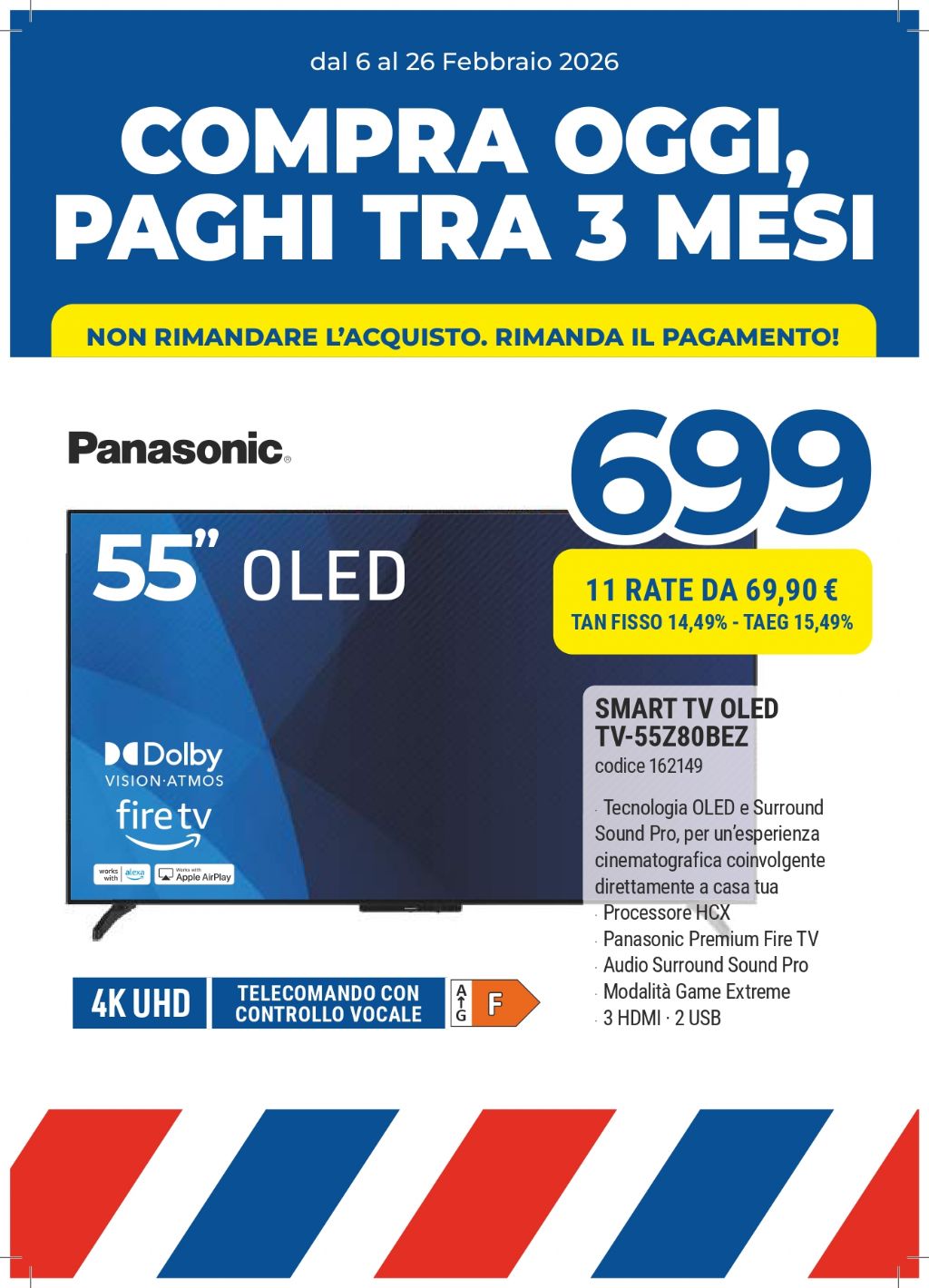 TV OLED PANASONIC TV-55Z80BEZ